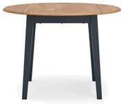 Gesthaven - Round Dining Room Drop Leaf Table - R&R Furniture Gallery (Fountain Valley, CA)