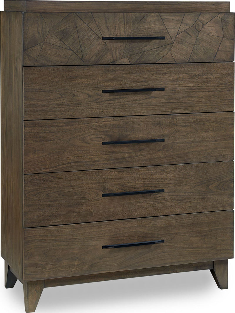 Broderick Five-Drawer Chest  in Wild Oats Brown (2024)