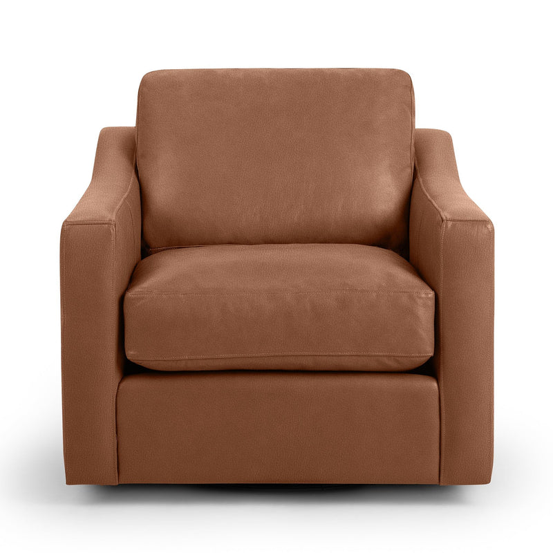 Classic Home Aspen swivel chair with a modern design, featuring a cushioned seat and a swivel base for comfortable seating.