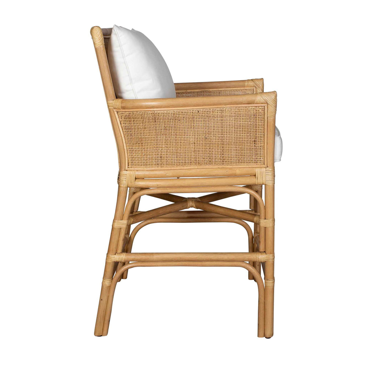 Pacific - Rattan Counter Stool - Brown / White