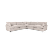 Classic Home Caplan modular sectional sofa with plush fabric cushions and sleek design in a modern living room setting.