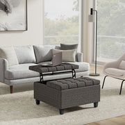 Harrison - Upholstered Coffee Table Storage Ottoman - R&R Furniture Gallery (Fountain Valley, CA)
