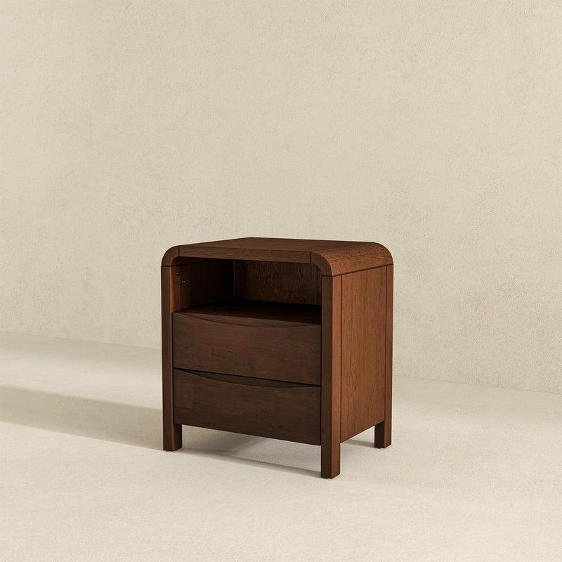 Lionel - Nightstand 2 Drawer - Brown - R&R Furniture Gallery (Fountain Valley, CA)