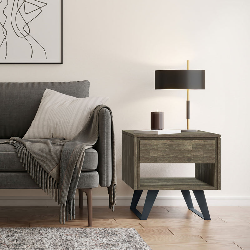 Lowry - Handcrafted End Table - R&R Furniture Gallery (Fountain Valley, CA)