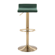 Lumi Source Ale contemporary adjustable height barstool set with swivel and oval footrest, featuring sleek modern design.
