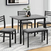 Dining Set, 5 Pieces Set, Rectangular, Small, Contemporary & Modern - R&R Furniture Gallery (Fountain Valley, CA)