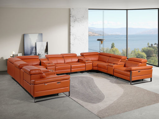 1246 - 12-Piece U-Shaped Modular Power Reclining Sectional With 4 Power Recliners And Power Headrests - R&R Furniture Gallery (Fountain Valley, CA)