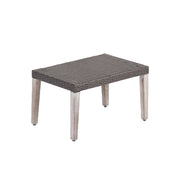 Savannah - Outdoor Wicker And Ottoman - Gray - R&R Furniture Gallery (Fountain Valley, CA)