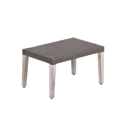 Savannah - Outdoor Wicker And Ottoman - Gray - R&R Furniture Gallery (Fountain Valley, CA)