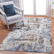 Payas - 8' X 10' Abstract Area Rug - Ivory / Blue - R&R Furniture Gallery (Fountain Valley, CA)
