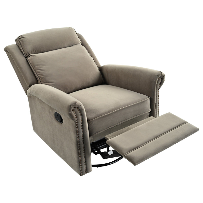 360 Degrees Swivel Recliner Manual Rocking Recliner Home With Adjustable Backrest - R&R Furniture Gallery (Fountain Valley, CA)