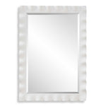 Haya - White Scalloped Mirror