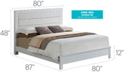 Transitional Modern Design Bed - R&R Furniture Gallery (Fountain Valley, CA)