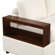 Noble House sectional sofa with upholstered cushions and reversible armrests, perfect for a stylish living room setup.