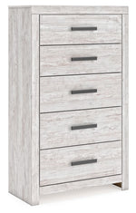 Cayboni - Five Drawer Chest - Whitewash - R&R Furniture Gallery (Fountain Valley, CA)