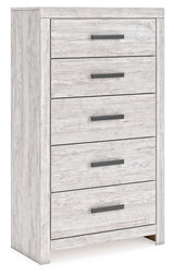 Cayboni - Five Drawer Chest - Whitewash - R&R Furniture Gallery (Fountain Valley, CA)