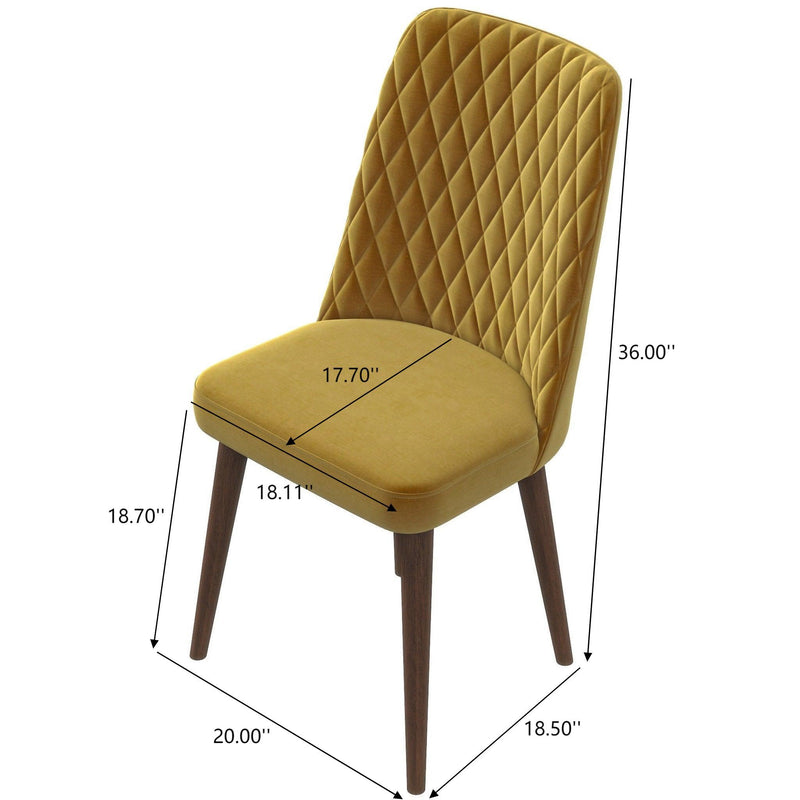 Katie - Mid-Century Modern Dining Chair (Set of 2) - R&R Furniture Gallery (Fountain Valley, CA)