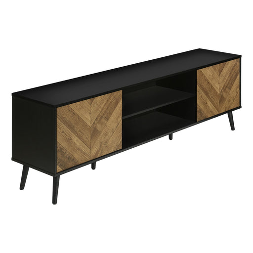 TV Stand, Console, Media Entertainment Center, Storage Cabinet, Modern Design - Black - R&R Furniture Gallery (Fountain Valley, CA)