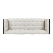 Contemporary Mid-Century Charm 3 Seater Sofa With Button Tufted Waffle Stitching - R&R Furniture Gallery (Fountain Valley, CA)