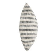 Linna 24x24 inch accent pillow by Classic Home featuring natural and black fabric for stylish home decor.
