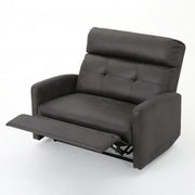 Alma - Contemporary Upholstered Loveseat Recliner - Slate - R&R Furniture Gallery (Fountain Valley, CA)