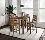 Lubbock - 5 Pc. Dining Table Set, Walnut