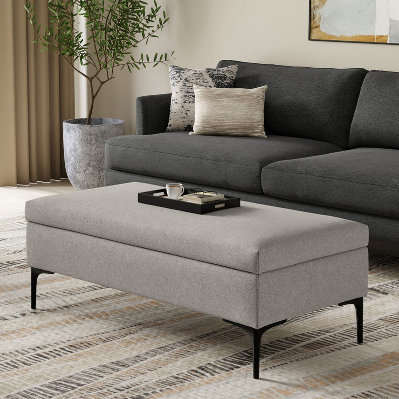 Rebecca - Multifunctional Coffee Table Storage Ottoman With Lift Up Lid - R&R Furniture Gallery (Fountain Valley, CA)
