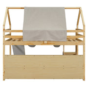 Loft Bed With House Shaped Frame And Tent - R&R Furniture Gallery (Fountain Valley, CA)