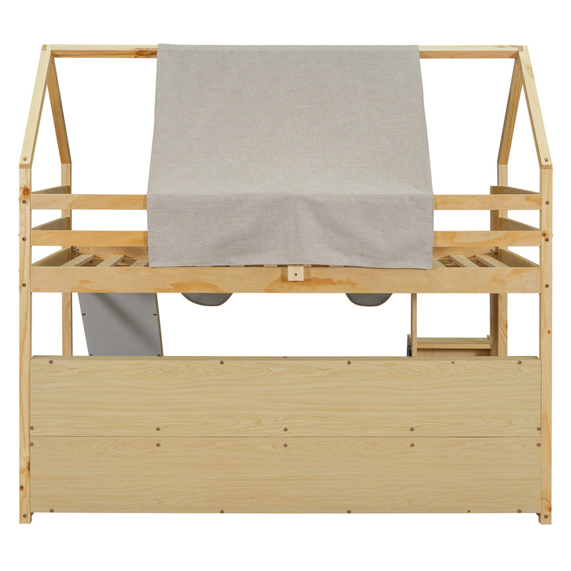 Loft Bed With House Shaped Frame And Tent - R&R Furniture Gallery (Fountain Valley, CA)