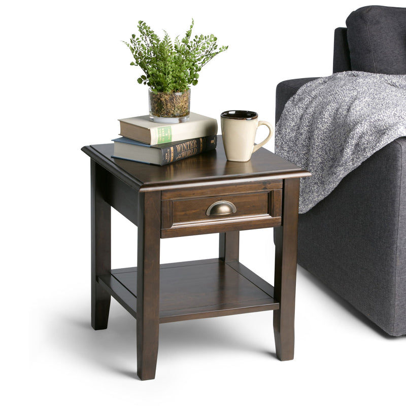 Burlington - End Table - Mahogany Brown - R&R Furniture Gallery (Fountain Valley, CA)