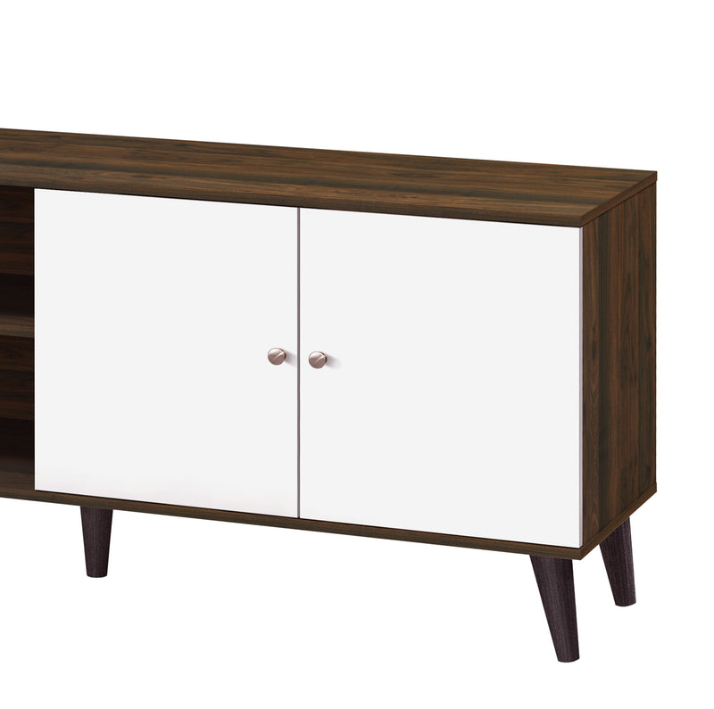 Amidon - TV Stand, With 2 Storage Shelves And 1 Cabinet - R&R Furniture Gallery (Fountain Valley, CA)