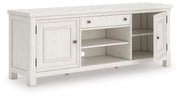Robbinsdale - Extra Large TV Stand - Antique White - R&R Furniture Gallery (Fountain Valley, CA)