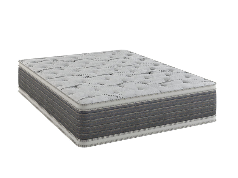 Golden Mattress DreamFlex 14.5-inch two-sided pillow top mattress with plush cushioning and durable support visible in the image.