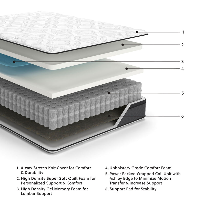 12 Inch Pocketed Hybrid - Mattress - R&R Furniture Gallery (Fountain Valley, CA)
