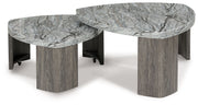 Surmour - Stacked Cocktail Table - Gray / Brown - R&R Furniture Gallery (Fountain Valley, CA)