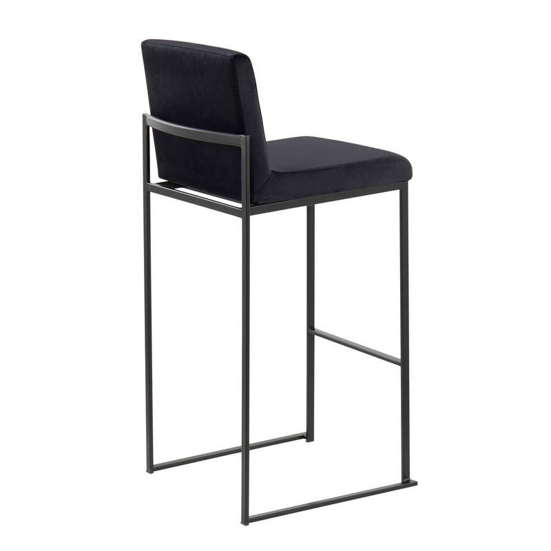 Lumi Source Fuji contemporary high back barstool with elegant design, featuring a sleek modern look and comfortable seating.