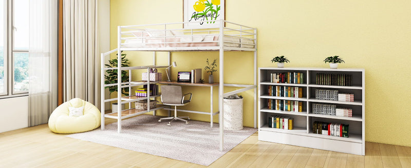 Loft Bed With Desk And Lateral Storage Ladder - R&R Furniture Gallery (Fountain Valley, CA)