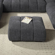 Chosen - Ottoman - Gray Chenille - R&R Furniture Gallery (Fountain Valley, CA)