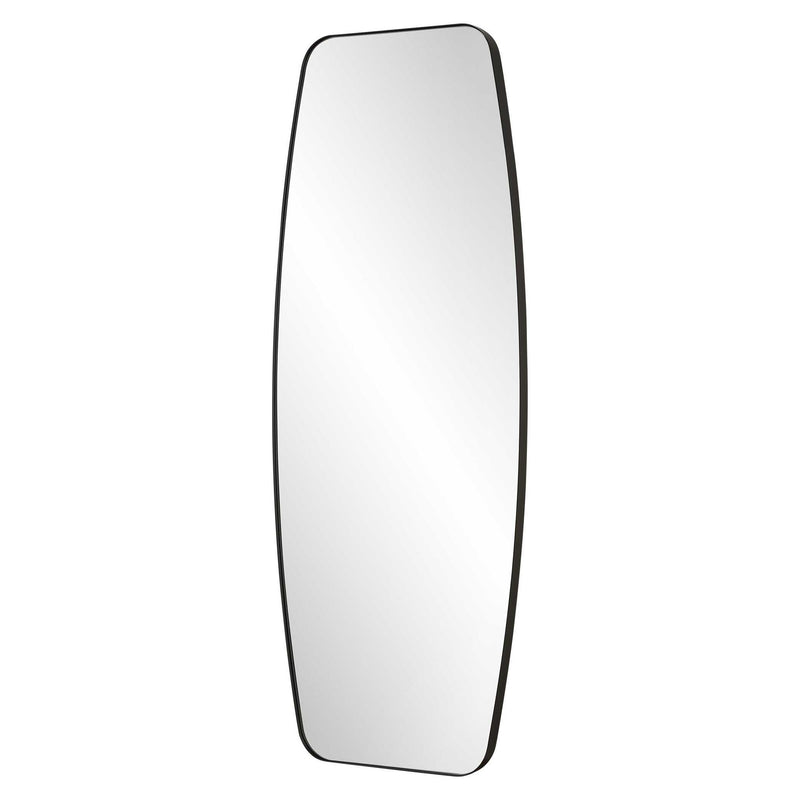 Caspian - Curved Black Dressing Mirror