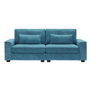 Modern Fabric Sofa With Cushions, Sleek Arm Design - R&R Furniture Gallery (Fountain Valley, CA)