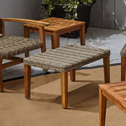 Outdoor Rattan Wicker Ottomans - Gray - R&R Furniture Gallery (Fountain Valley, CA)