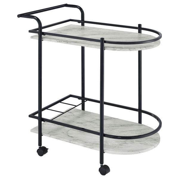 Serving Cart With Wine Rack