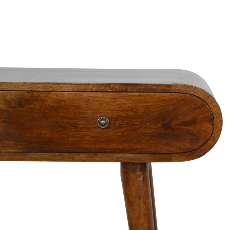 Solid Wood Curved Edge Console Table - R&R Furniture Gallery (Fountain Valley, CA)