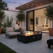 Propane / Natural Gas Fire Pit Table, 50,000 BTU - Charcoal - R&R Furniture Gallery (Fountain Valley, CA)