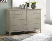 Glory Furniture Hammond elegant casual dresser with multiple drawers, ideal for bedroom or living room storage.