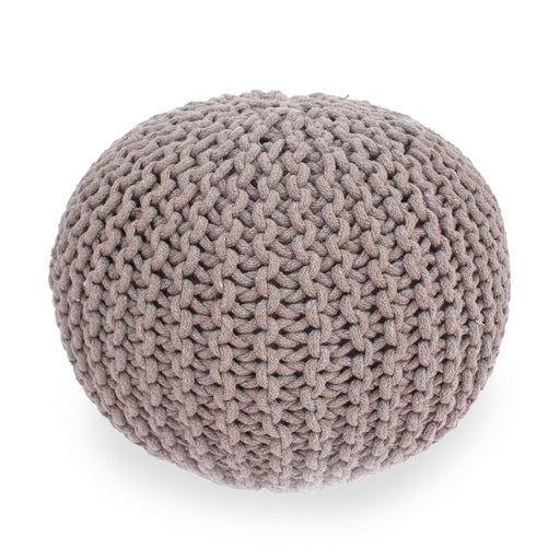 Moro - Knitted Round Pouf With Pumpkin Shape - R&R Furniture Gallery (Fountain Valley, CA)