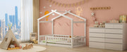 Bed House Bed Frame With Fence - R&R Furniture Gallery (Fountain Valley, CA)