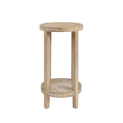 Bedford - Round Accent Table - Reclaimed Wheat - R&R Furniture Gallery (Fountain Valley, CA)