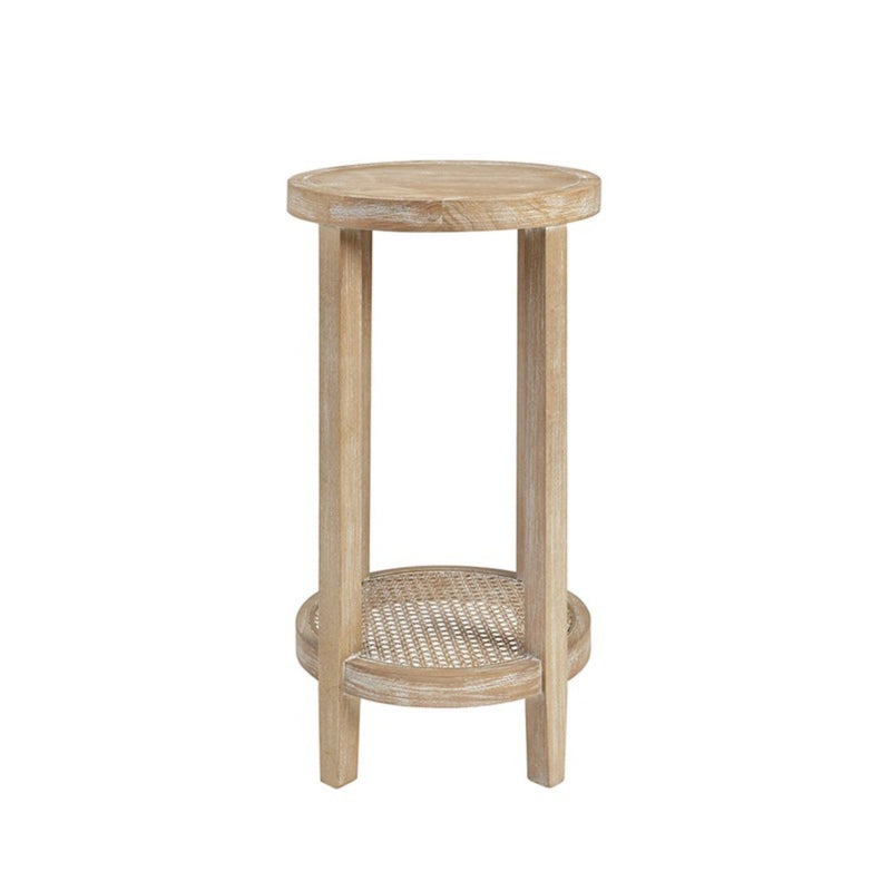 Bedford - Round Accent Table - Reclaimed Wheat - R&R Furniture Gallery (Fountain Valley, CA)