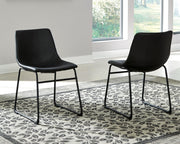 Signature Design by Ashley Centiar upholstered side chair with cushioned seat and wooden legs in a modern, stylish design.